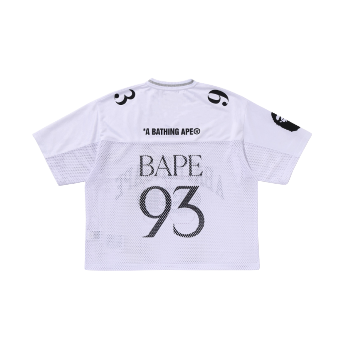 베이프 라인 카모 멀티 로고 릴렉스드 핏 풋볼 저지 화이트(BAPE Line Camo Multi Logo Relaxed Fit Football Jersey White) - 2