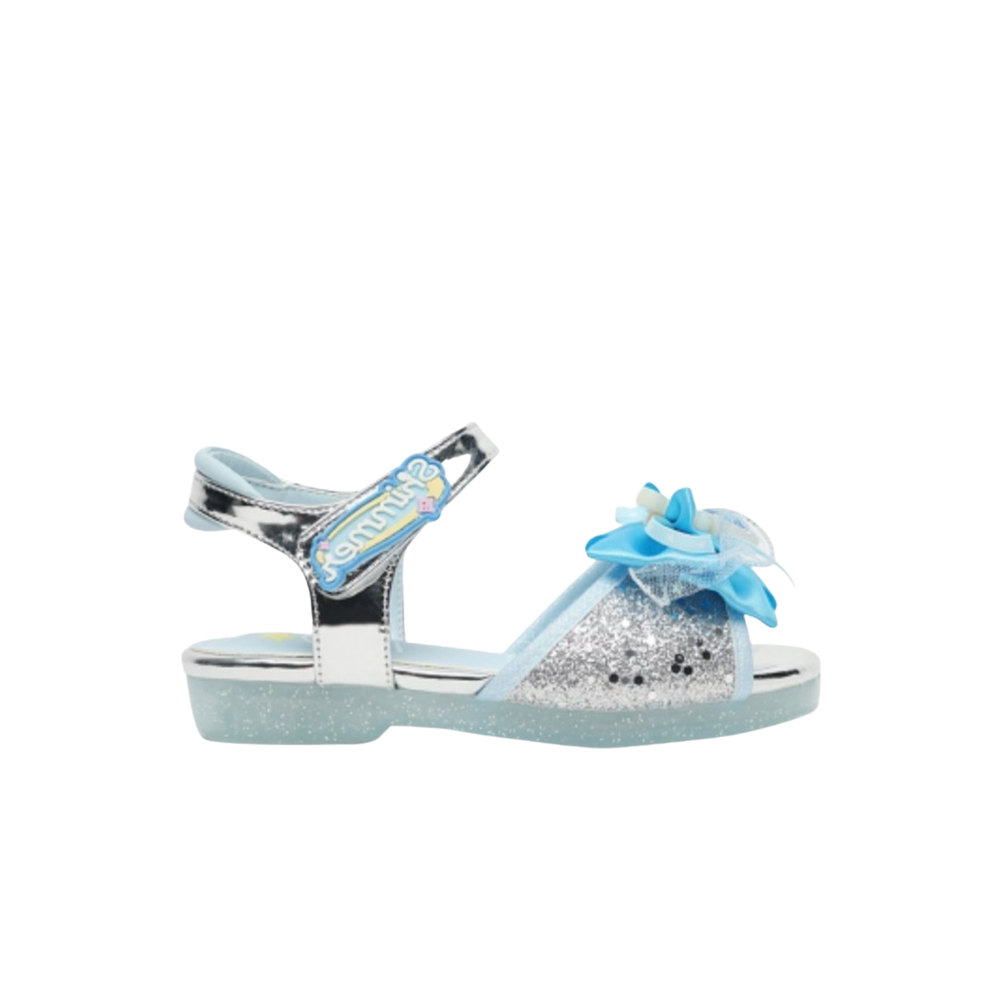 WV25307 (Kids) Catch! Teenieping LED Flat Sandal Shimmerping Silver