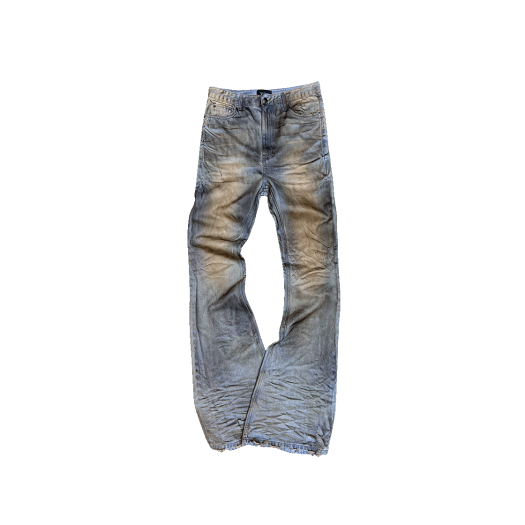 【Undermycar】Mu.29 Anti Fxxking Logo Play Stretch SlimJeans 언더마이카 무.30 안티 Fxxking 로고 플레이 스트레치 플레어