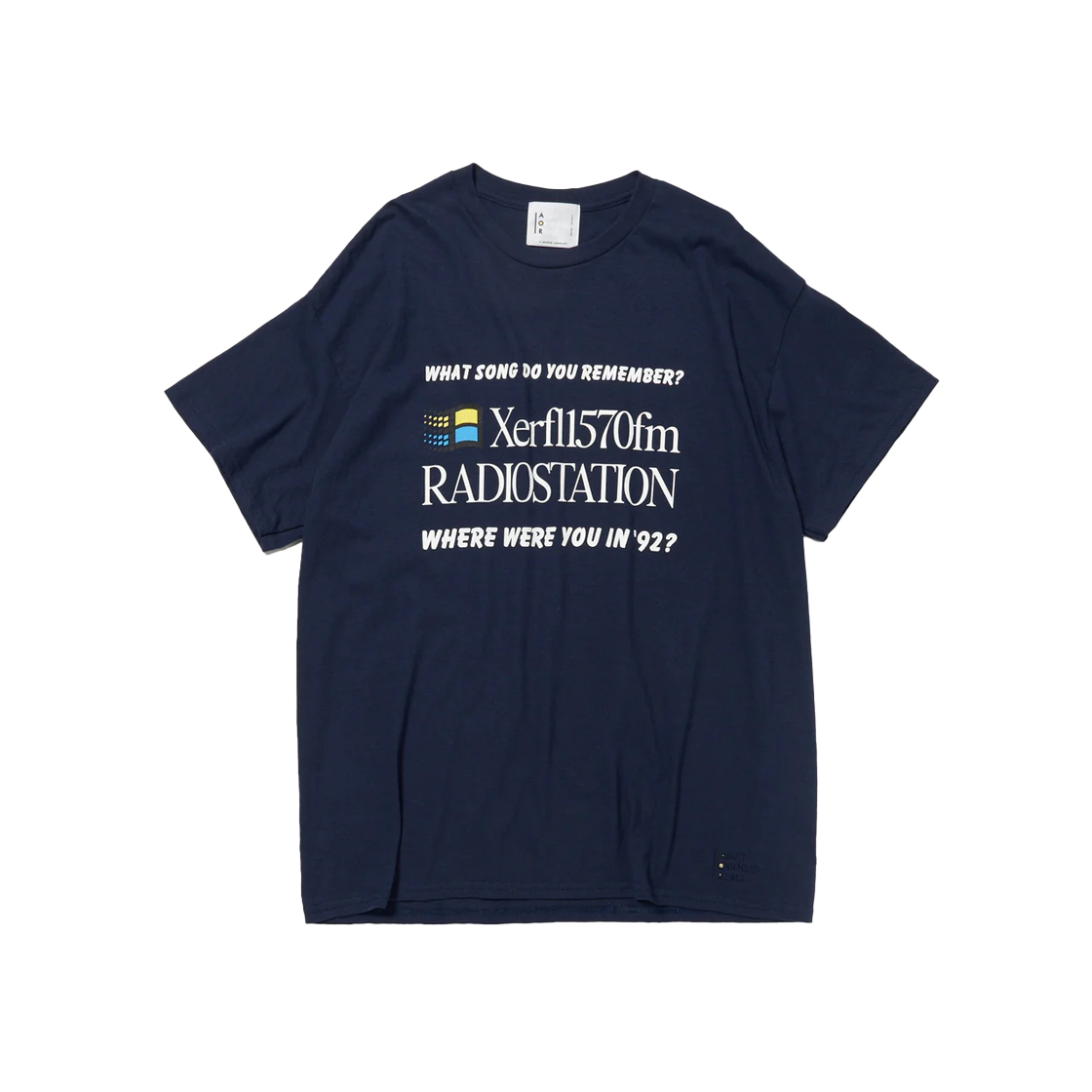 에이오알 라디오스테이션 티셔츠 네이비 - 25SS(AOR Radiostation T-Shirt Navy - 25SS)
