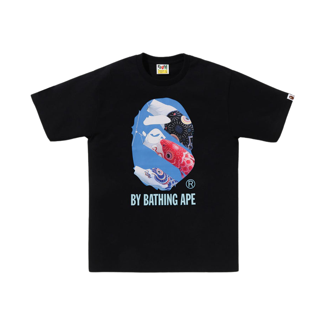 - BAPE Carp Photo By Bathing Ape T-Shirt Black