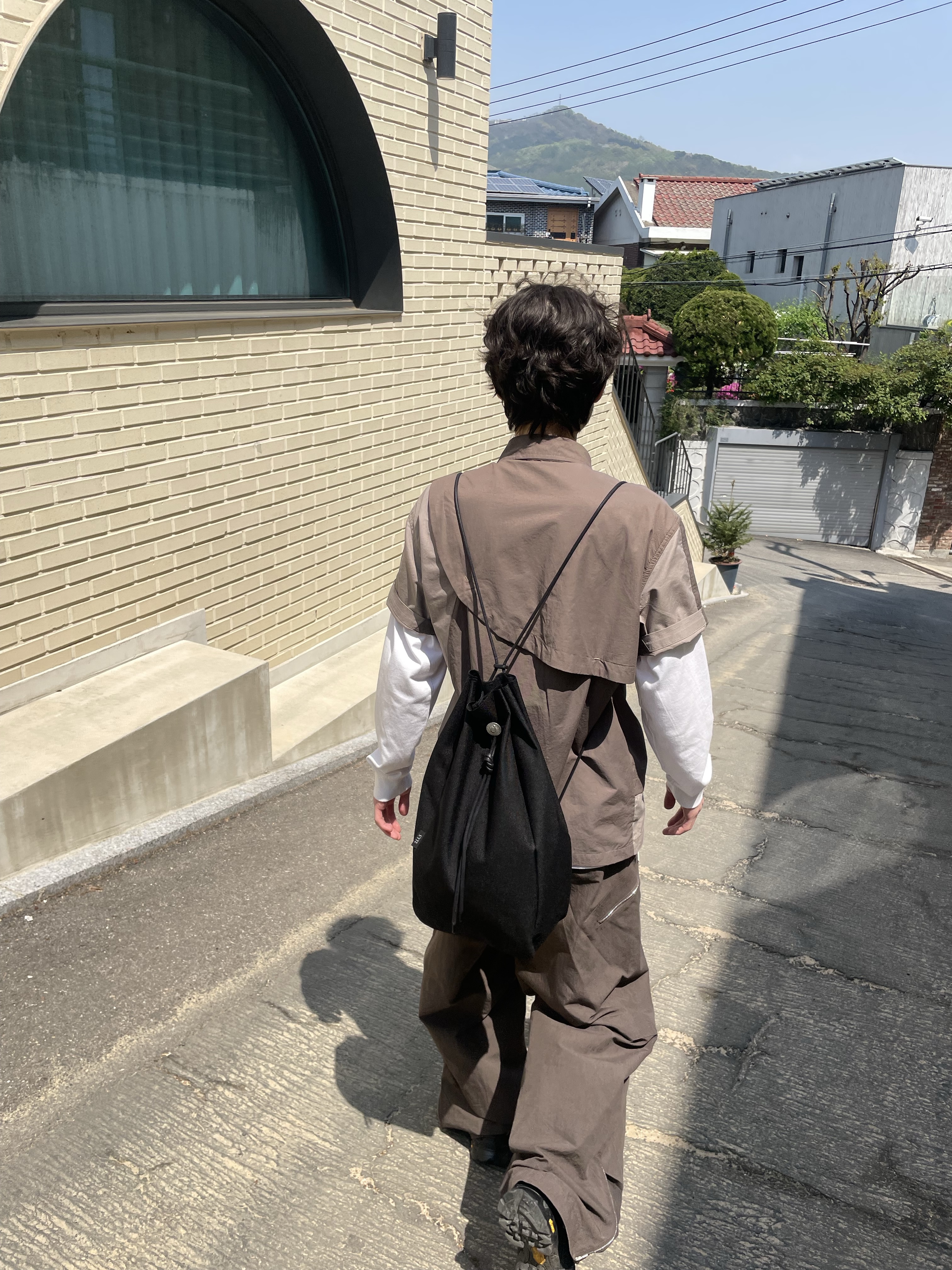 noun Utility Cargo Pants Khaki Brown, Roa Hiking Minaar Black 착용 스타일 - 7