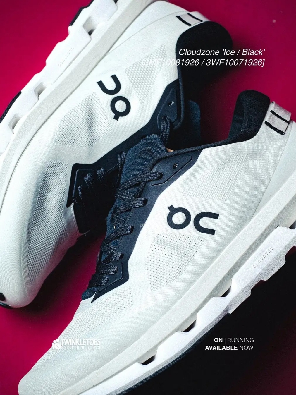 On Running Cloudzone Ice Black, On Running Cloudtilt Black Ivory 착용 스타일