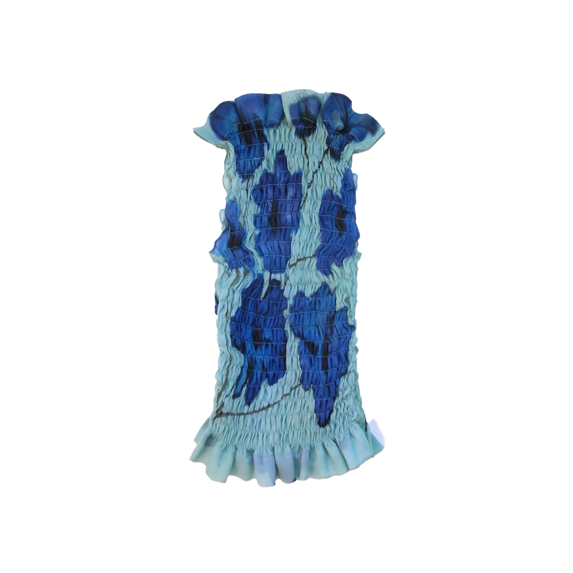 코너 아이브스 우먼 쉬어드 오간자 탑 틸 - 25FW(Conner Ives Women Shirred Organza Top Teal - 25FW)