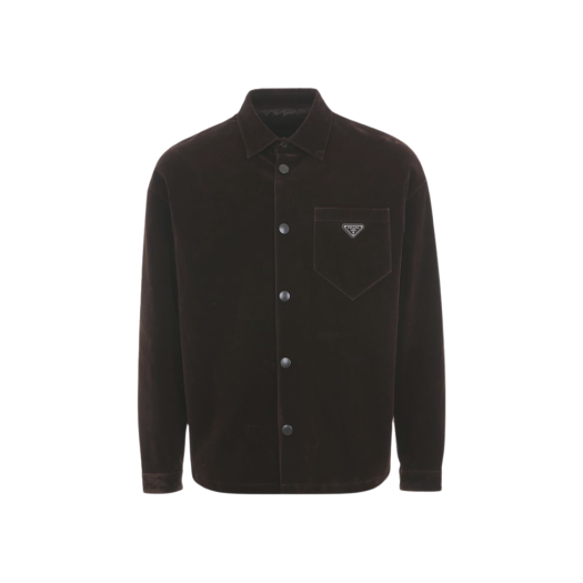 Prada Stretch Cotton Shirt Ebony