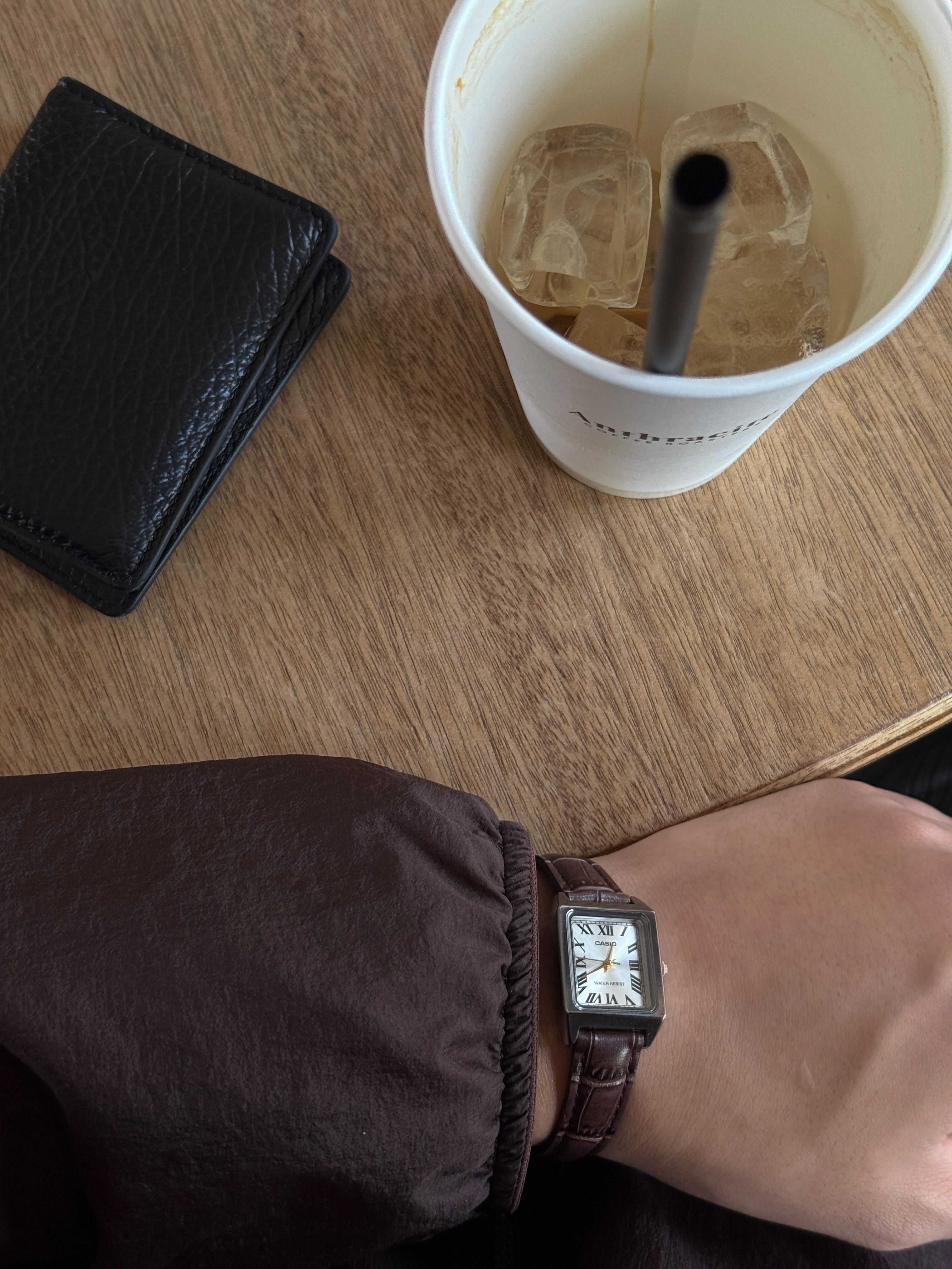 On Running x Post Archive Faction (Paf) Cloudventure Peak Ice Moon, Amomento Stripe Square Pocket Oversized Shirts Khaki - 24FW 착용 스타일 - 9