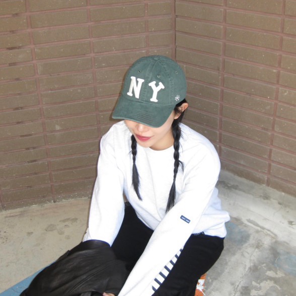 American Needle Archive NY Black Ykees NL Dark Green 착용 스타일 - 3
