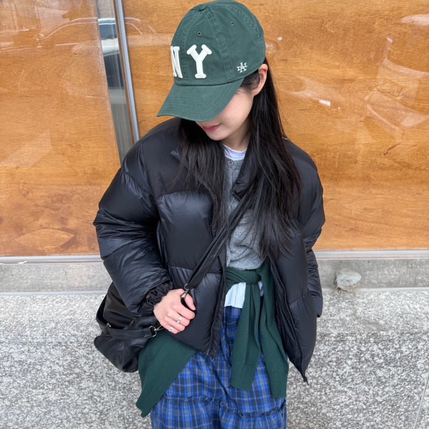 American Needle Archive NY Black Ykees NL Dark Green 착용 스타일 - 6