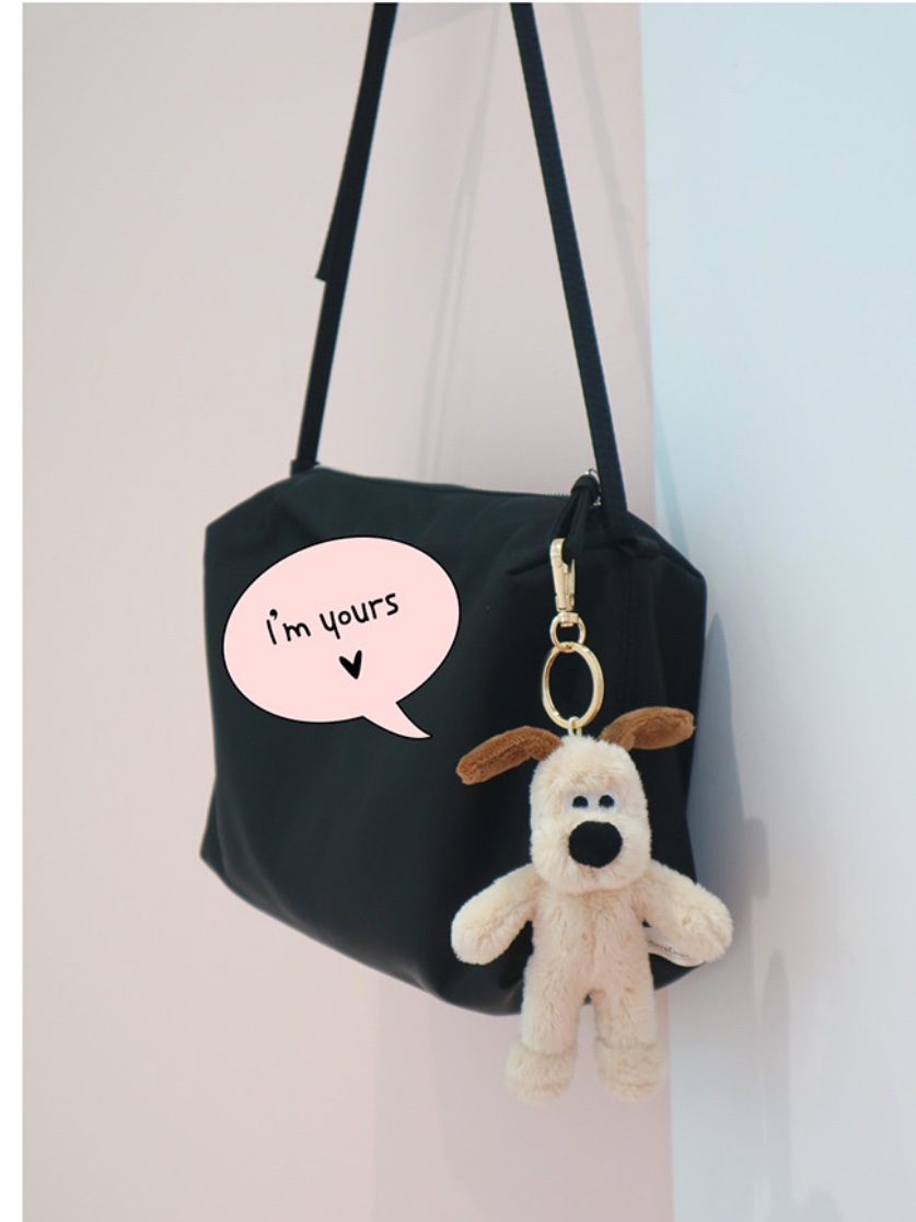 Dream C&C Wallace & Gromit Mini Keyring Plush 12cm 착용 스타일 - 3