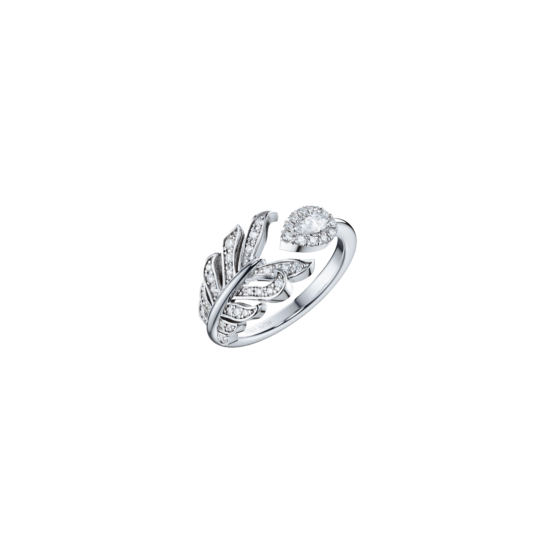 미꼬 애로우 페네르 이터너티 페어컷 다이아몬드 파베 링(Miko Arrow Penneair Eternity Fair Cut Diamond Pave Ring)
