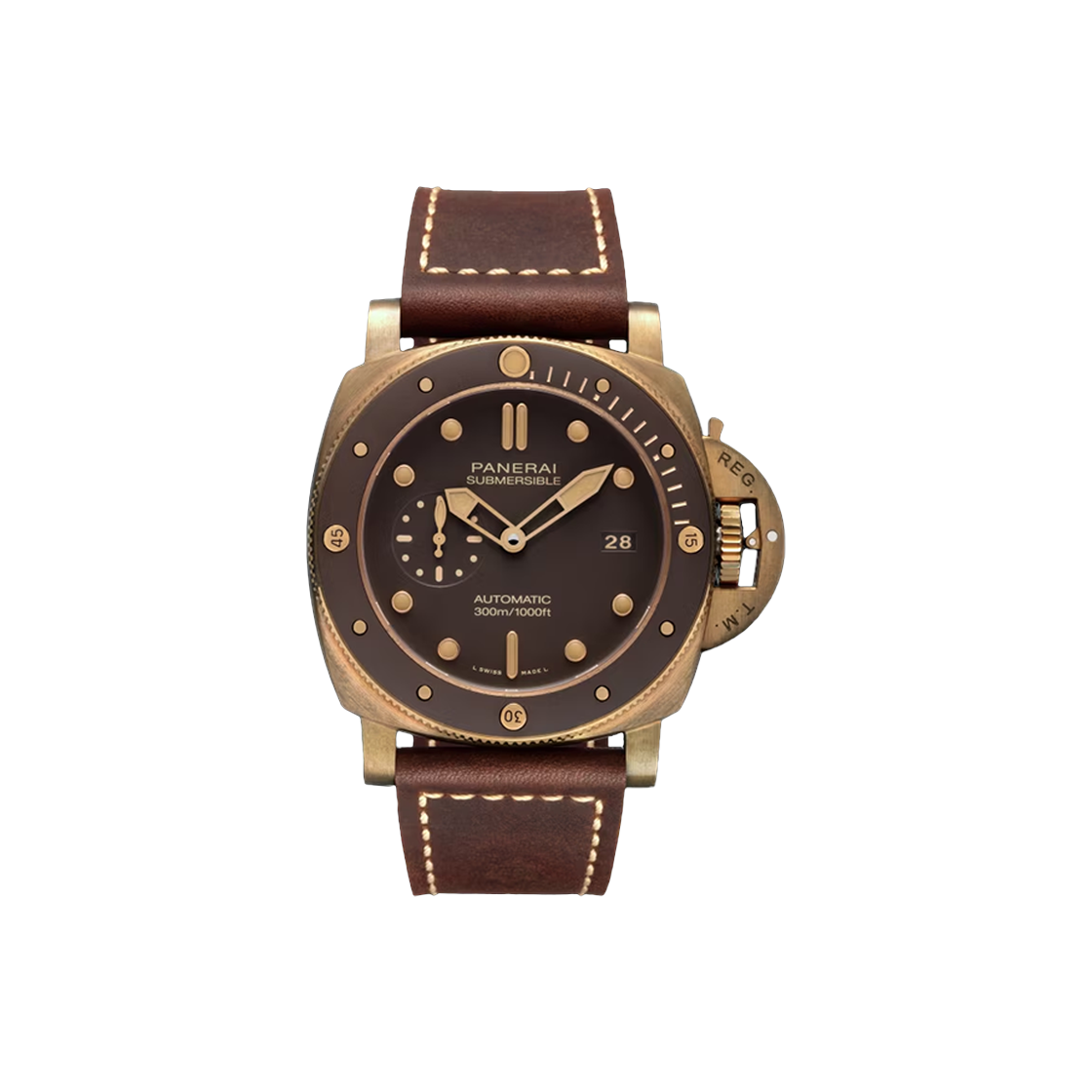 파네라이 섭머저블 브론조 47-PAM00968 브라운 바+도트