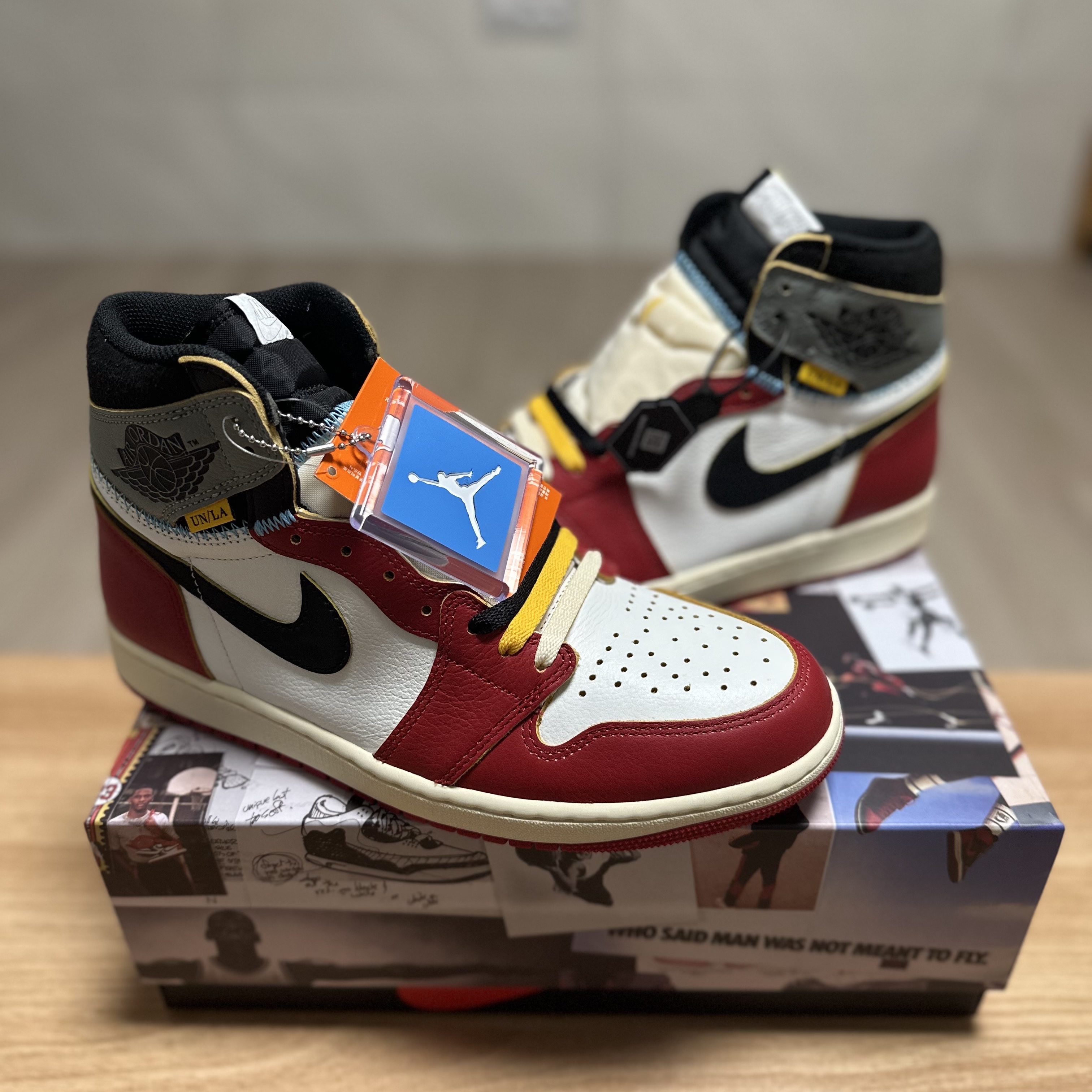 Jordan 1 x Union Retro High OG Chicago Shadow 착용 스타일 - 2