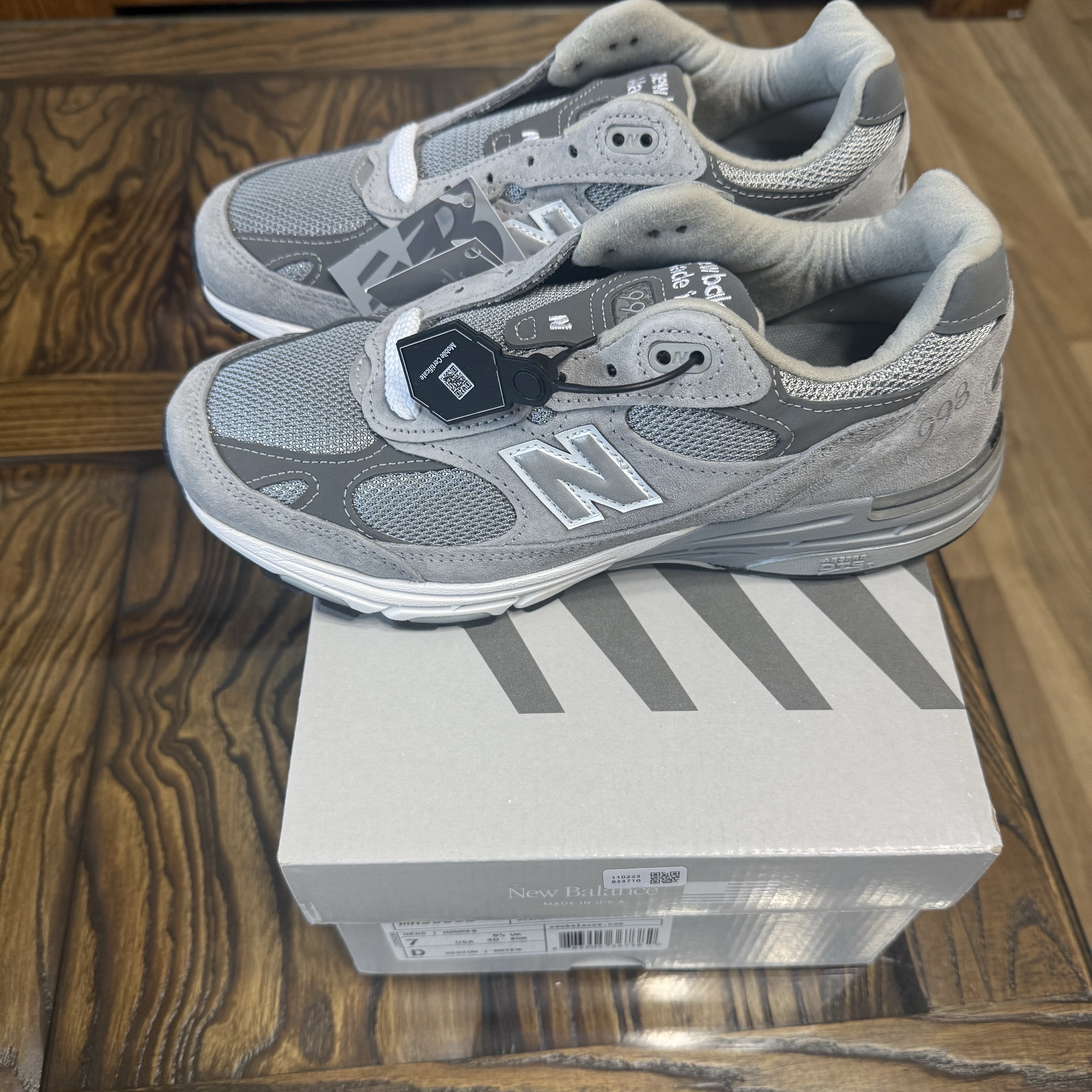 New Balance 993 Made in USA Grey - D Standard 착용 스타일