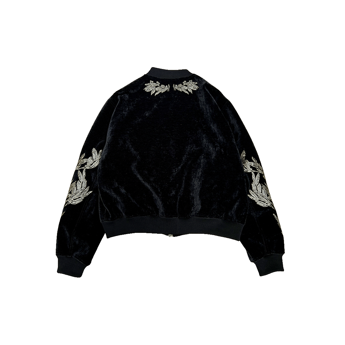 25SSUMCGLBB Undermycar 25SS Golden Laurel Embroidered Blouson Black - #2