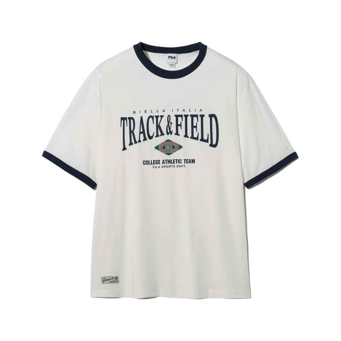 [6% 적립] 휠라 트랙앤필드 그래픽 링거티 화이트