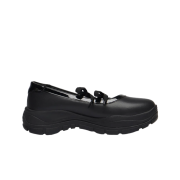 (W) Rockfishweatherwear Flatform Ribbon Mary Jane Flat Black