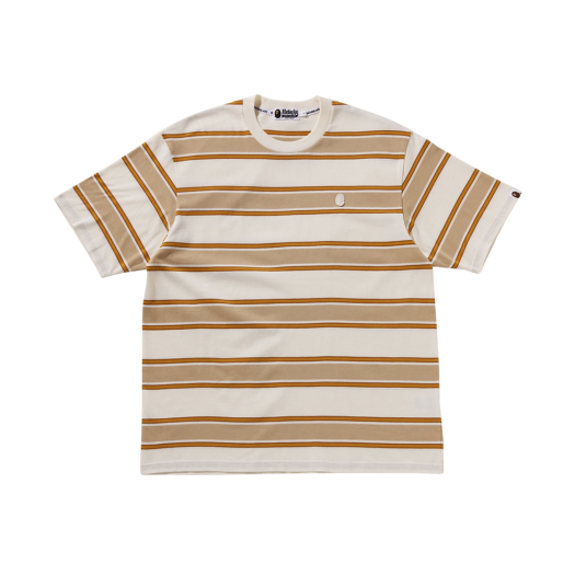 BAPE One Point Strip Relaxed Fit T-Shirt Ivory