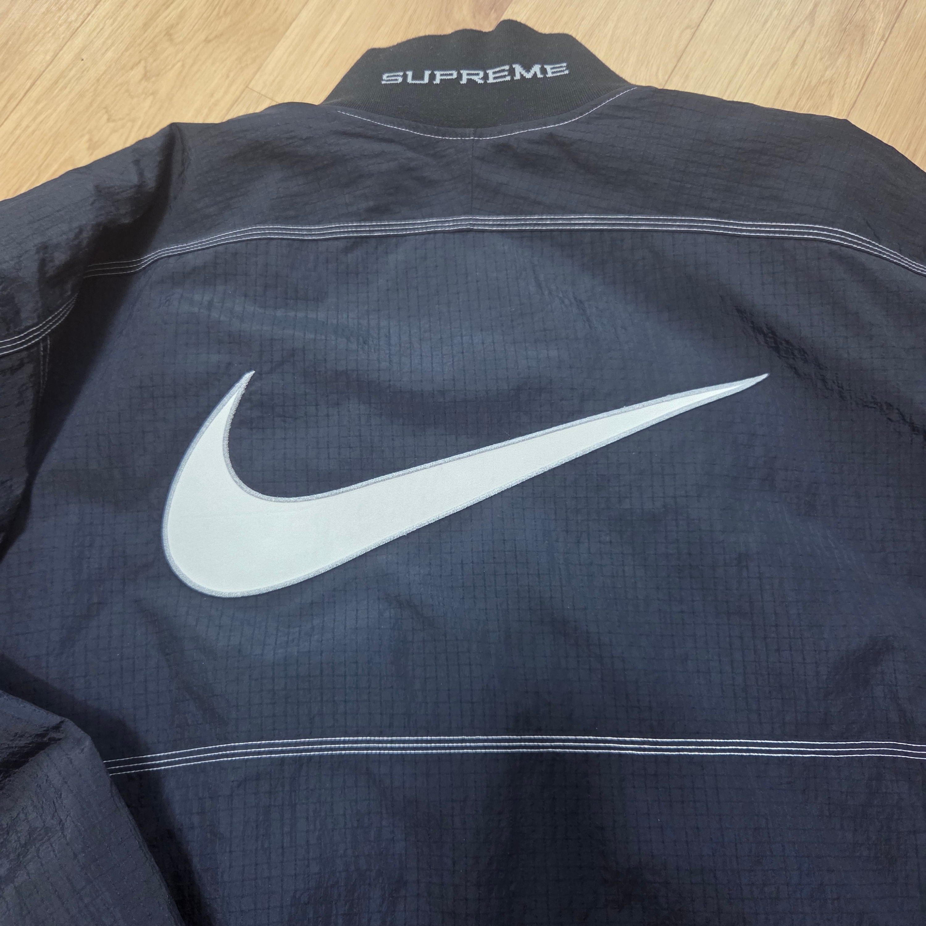 Supreme x Nike Ripstop Pullover Black - 24SS 착용 스타일 - 1