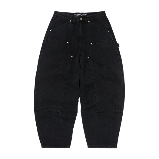 SDESBO415BK Suade Curved Double Knee Pants Black