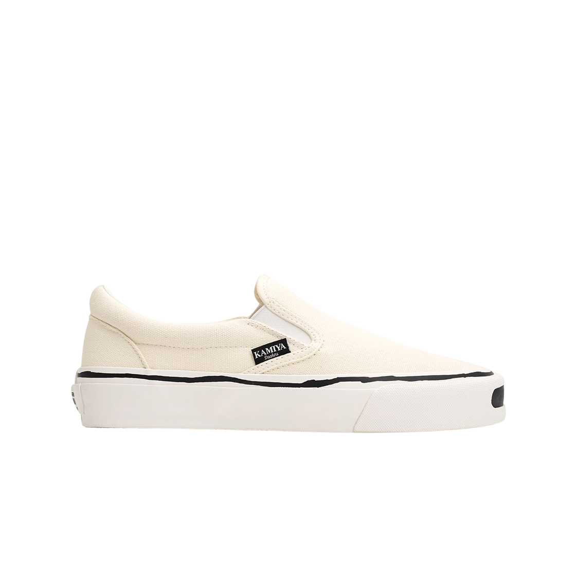 카미야 코넬 벌커나이즈 슬립온 스니커즈 화이트(Kamiya Cornnell Vulcanize Slip on Sneaker White)