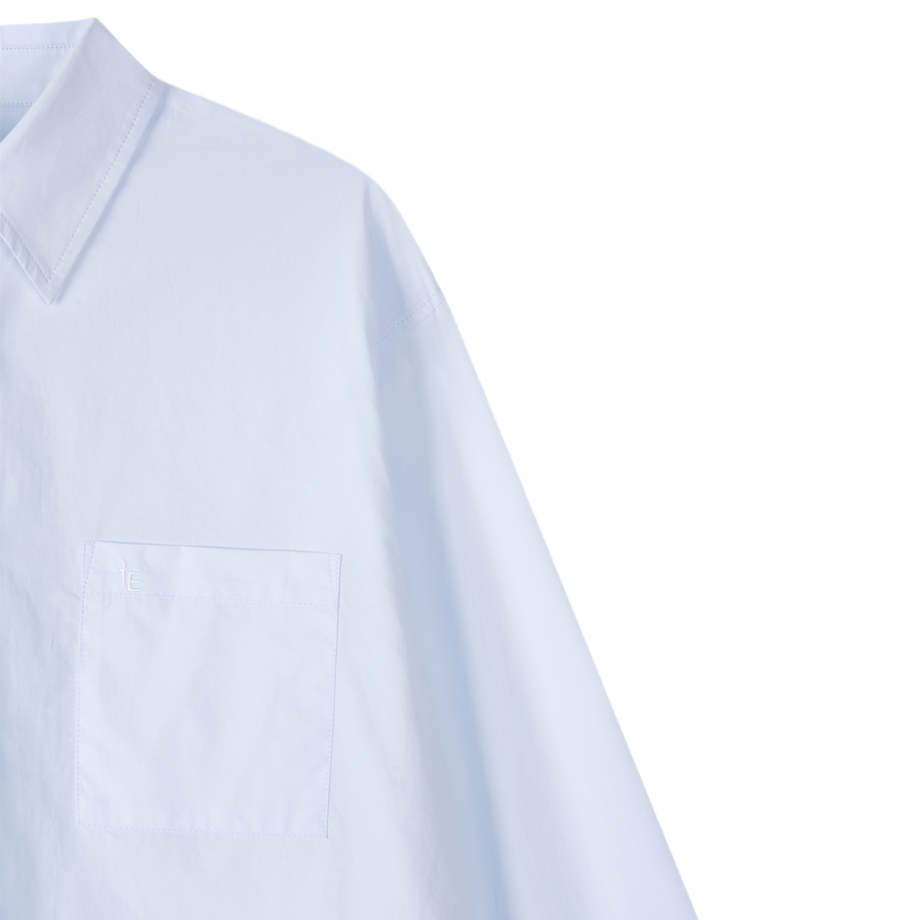 이너프원 루즈핏 셔츠 라이트 스카이블루(EnoughOne Loose Fit Shirt Light Sky Blue) - 5