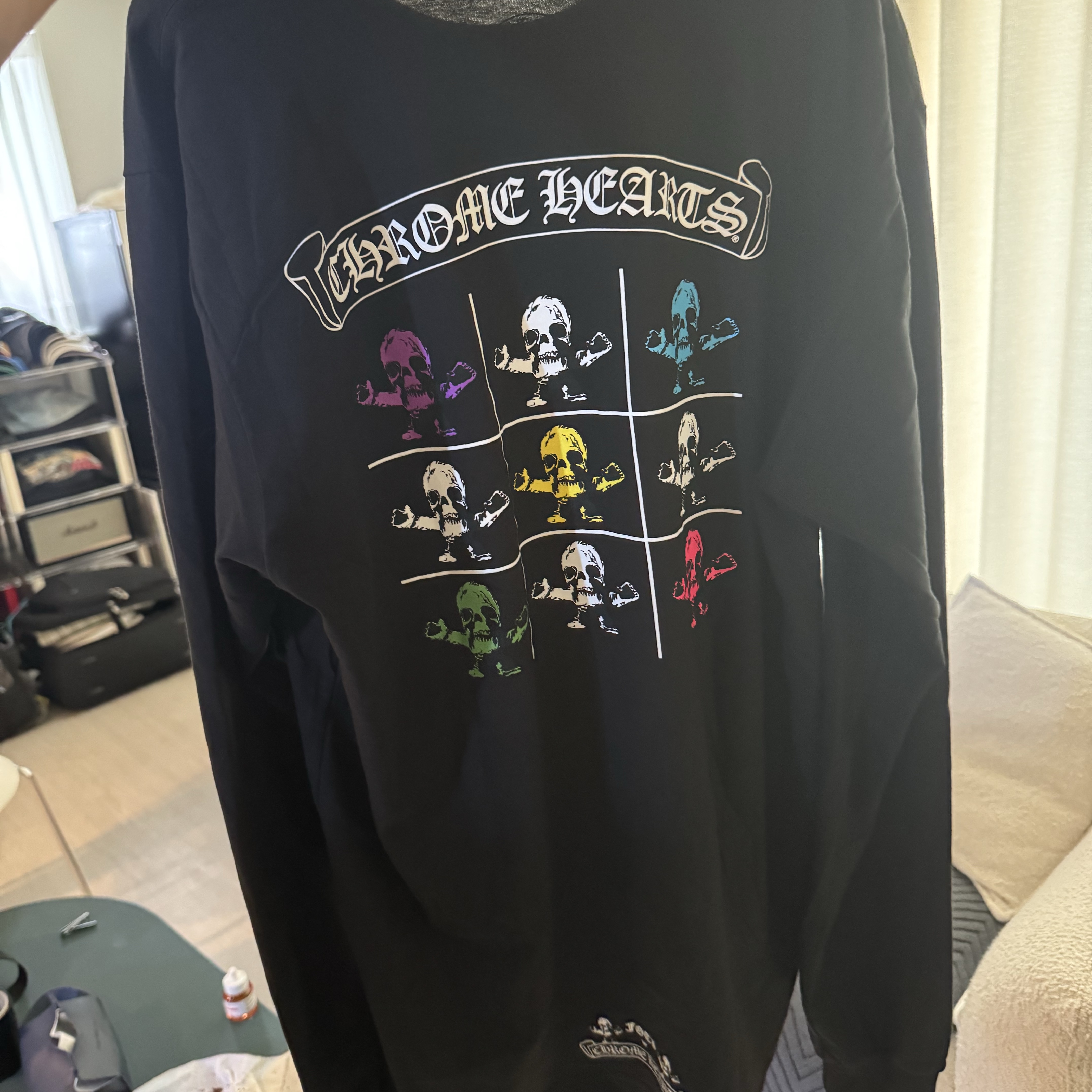 Chrome Hearts Multi Foti Long Sleeve T-Shirt Black 착용 스타일 - 4