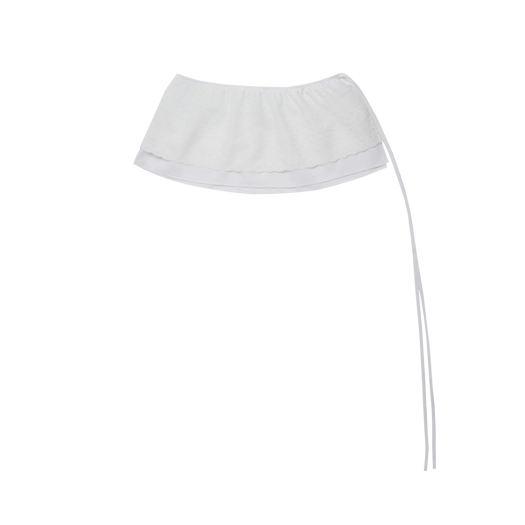 S43436 FAD Layered Wrap Skirt Ivory