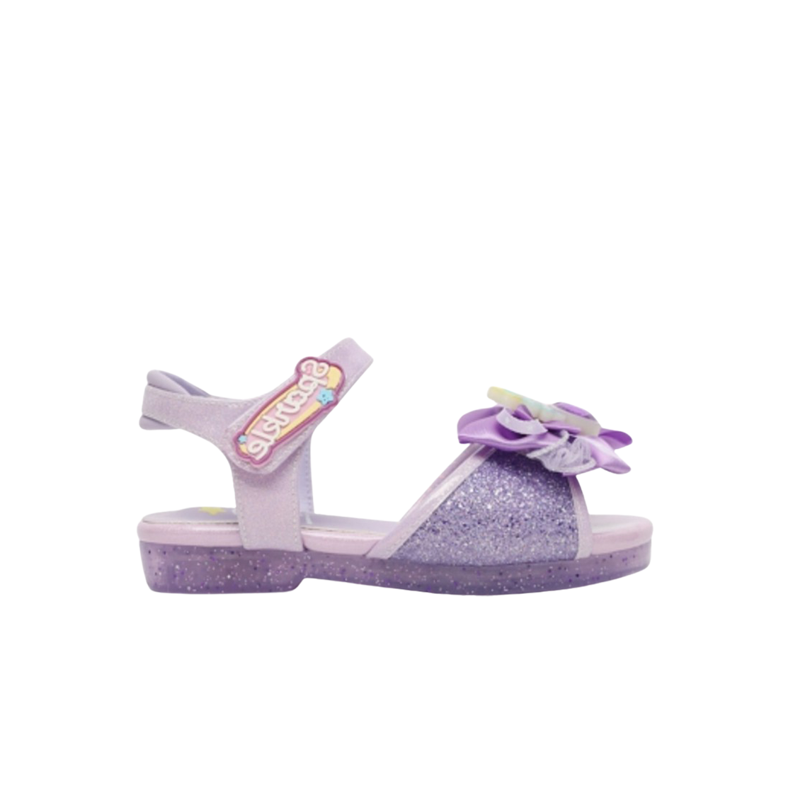 WV25307 (Kids) Catch! Teenieping LED Flat Sandal Sparkleping Purple