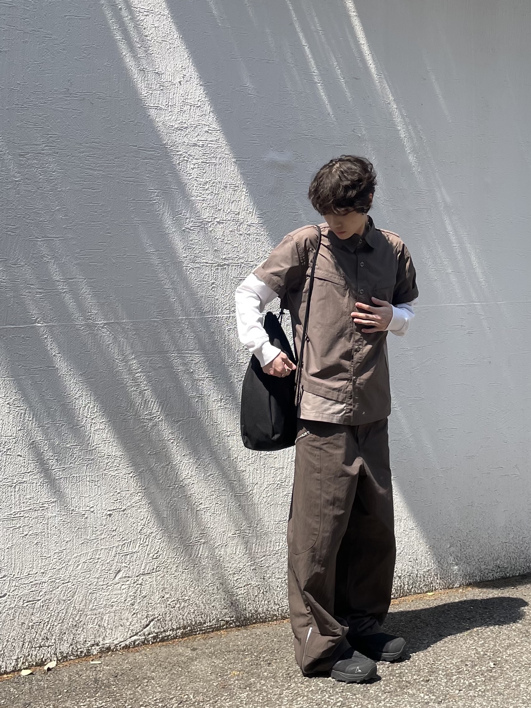 noun Utility Cargo Pants Khaki Brown, Roa Hiking Minaar Black 착용 스타일 - 1