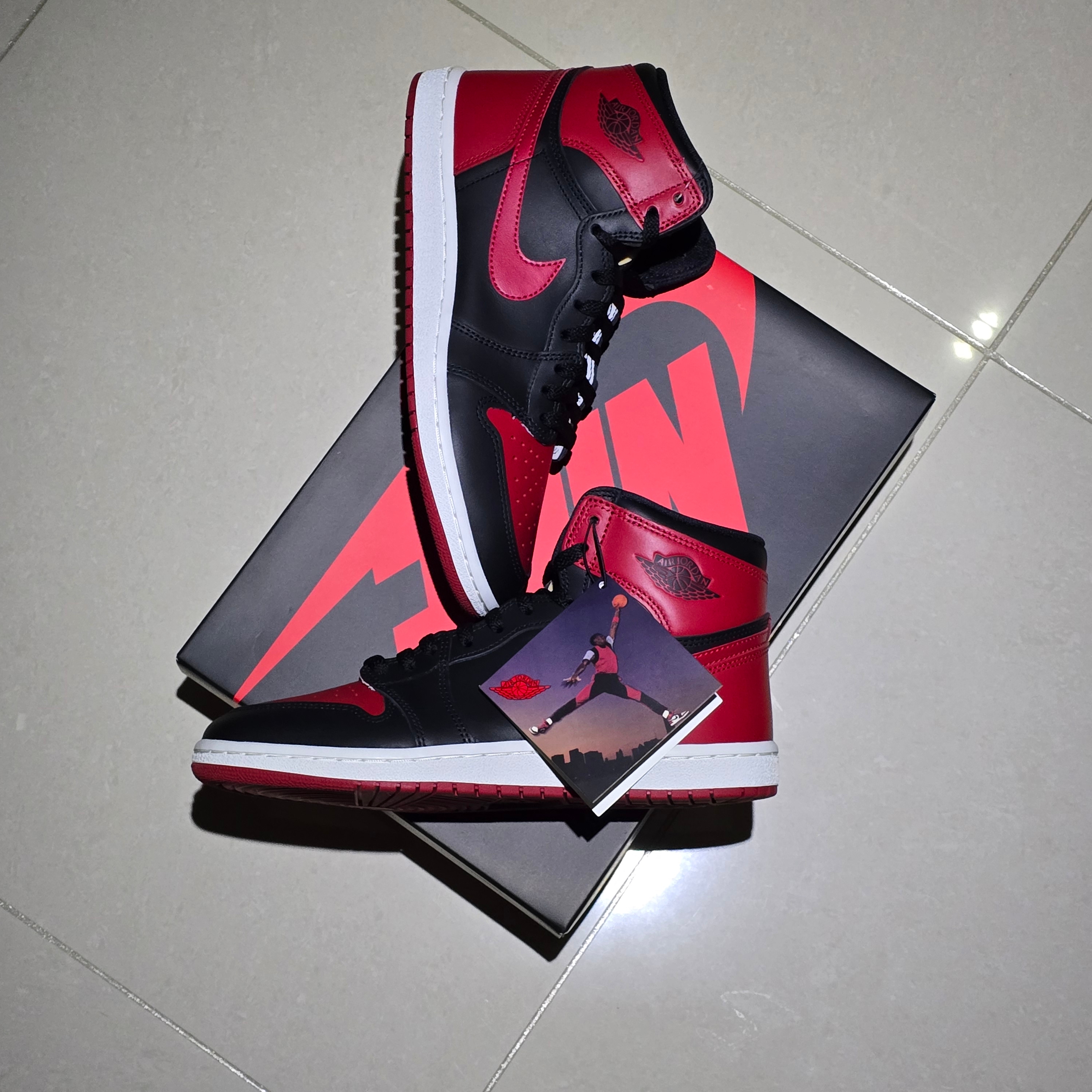 Jordan 1 High 85 Bred, Jordan 1 Retro High OG Bred Banned 2016 착용 스타일 - 2