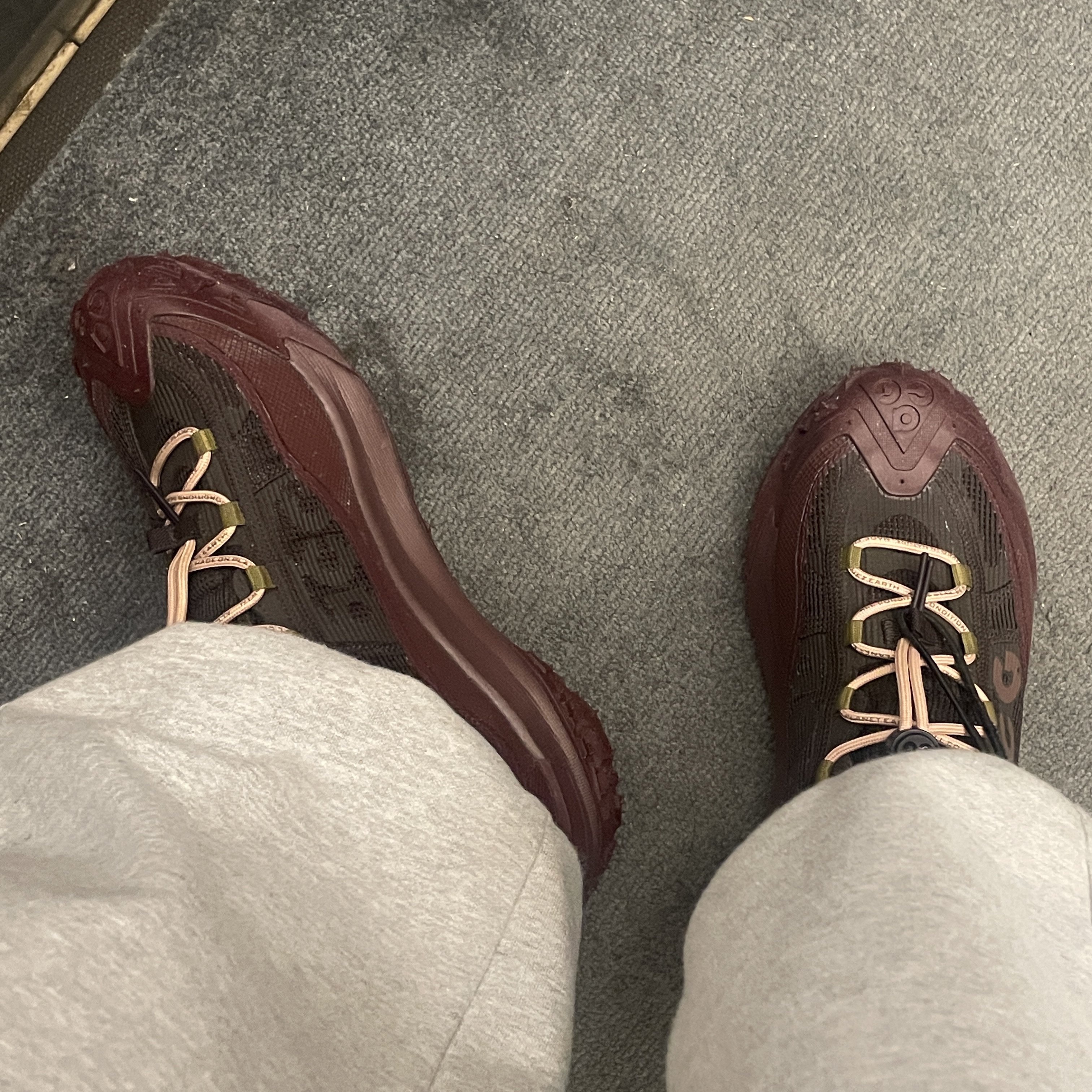 Nike ACG Mountain Fly 2 Low Gore-Tex Burgundy Crush and Velvet Brown 착용 스타일