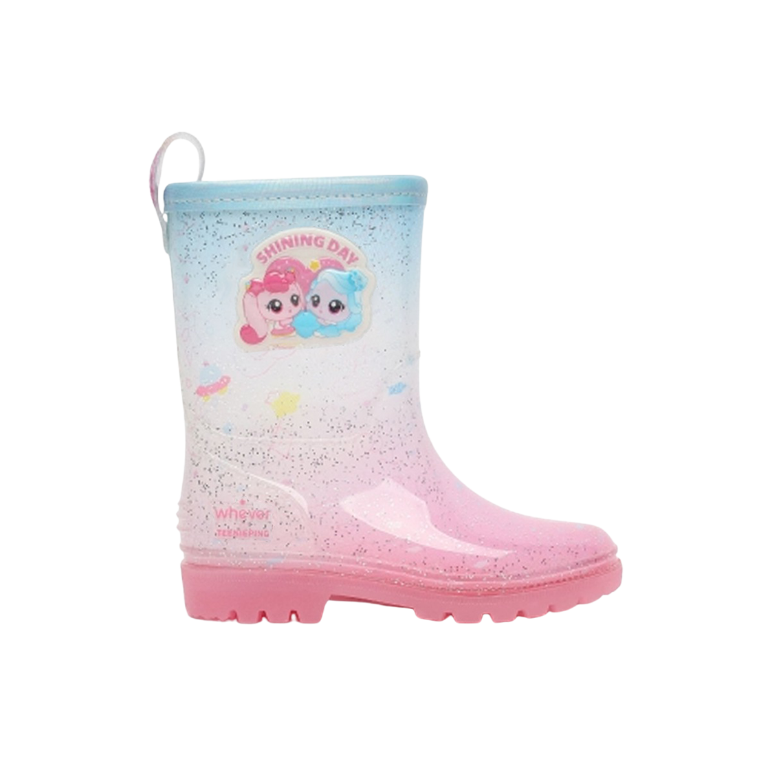 WV25306 (Kids) Catch! Teenieping LED Rain Boots Pink
