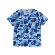 BAPE ABC Camo Pile Jacquard One Point T-Shirt Blue