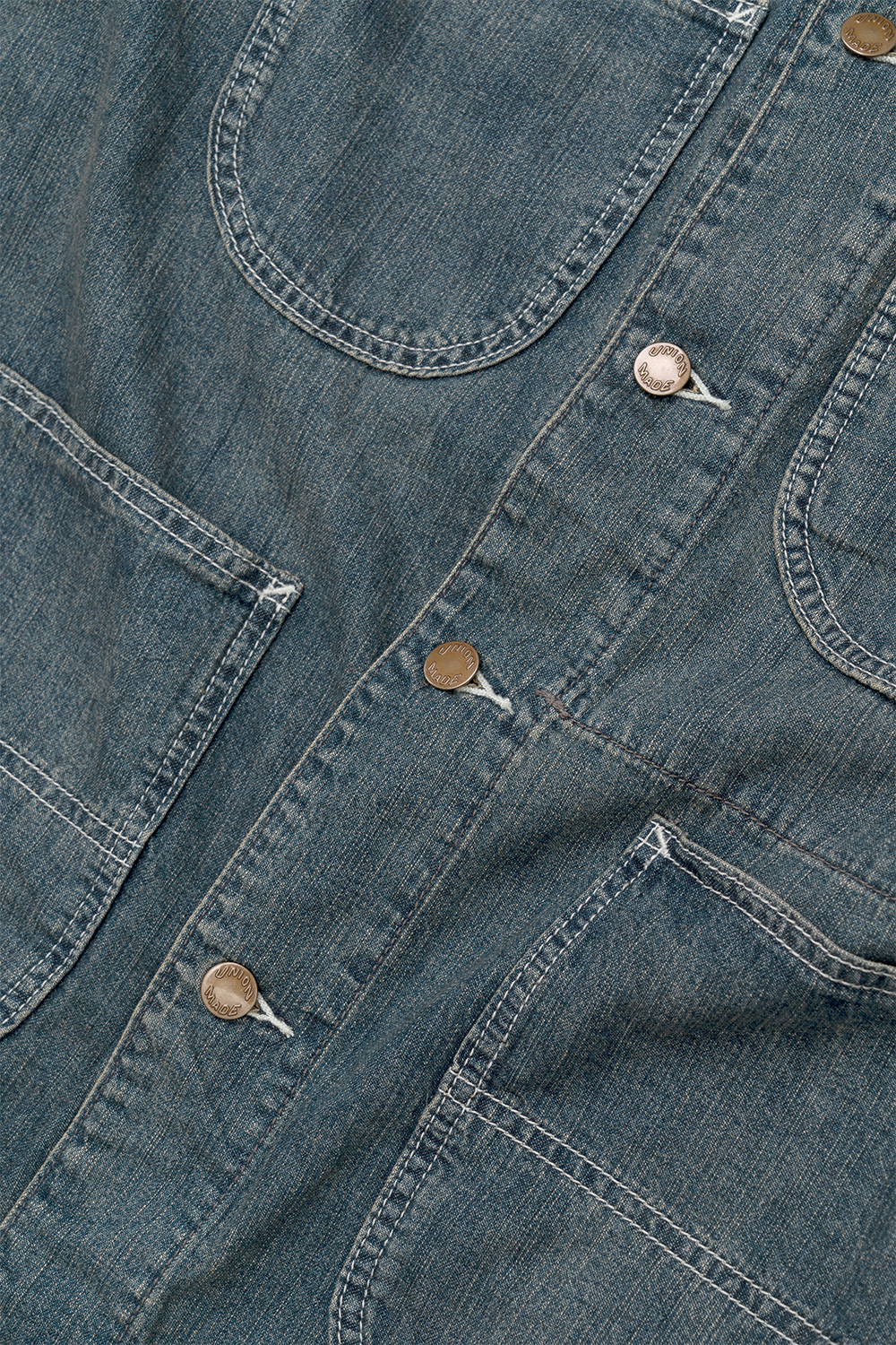 휴스턴 재팬 US 코튼 데님 커버올 인디고 빈티지 워시 51491 | Houston Japan | KREAM Houston Japan US Cotton Denim Coverall... 