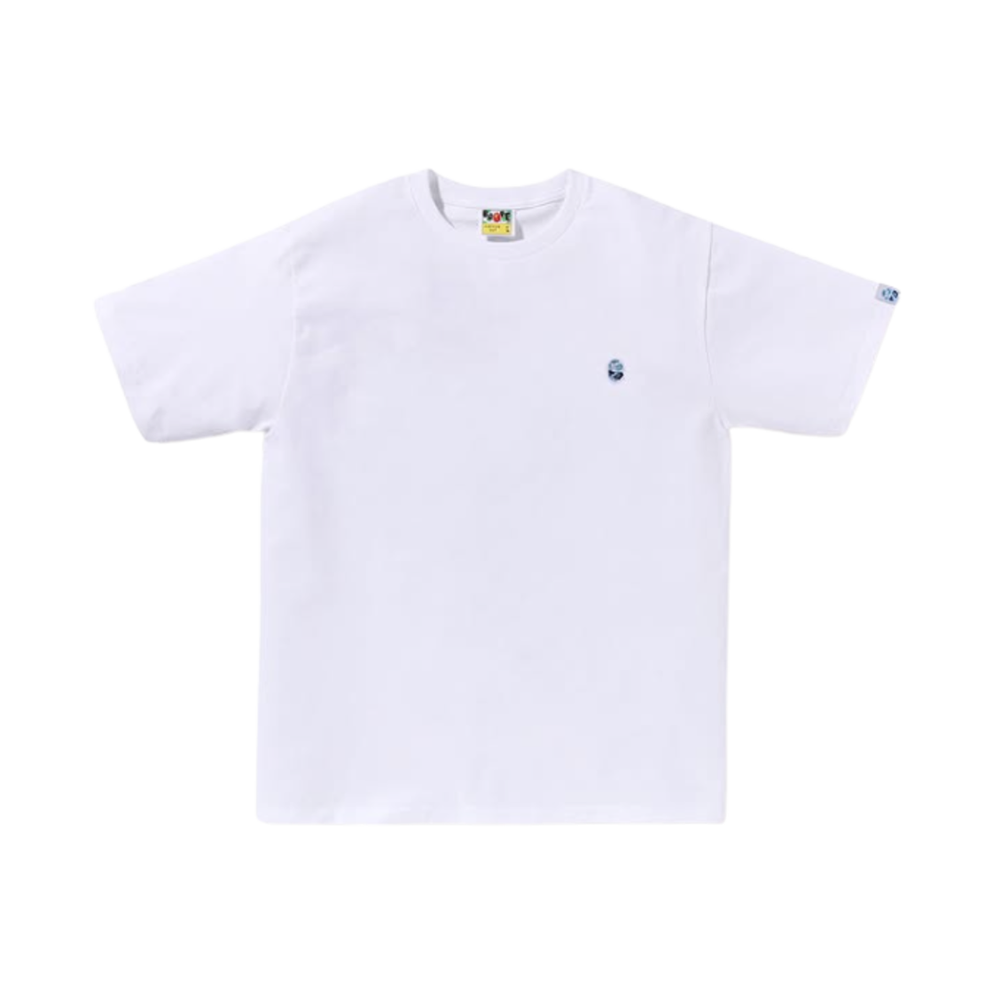 - BAPE ABC Camo One Point T-Shirt White Blue