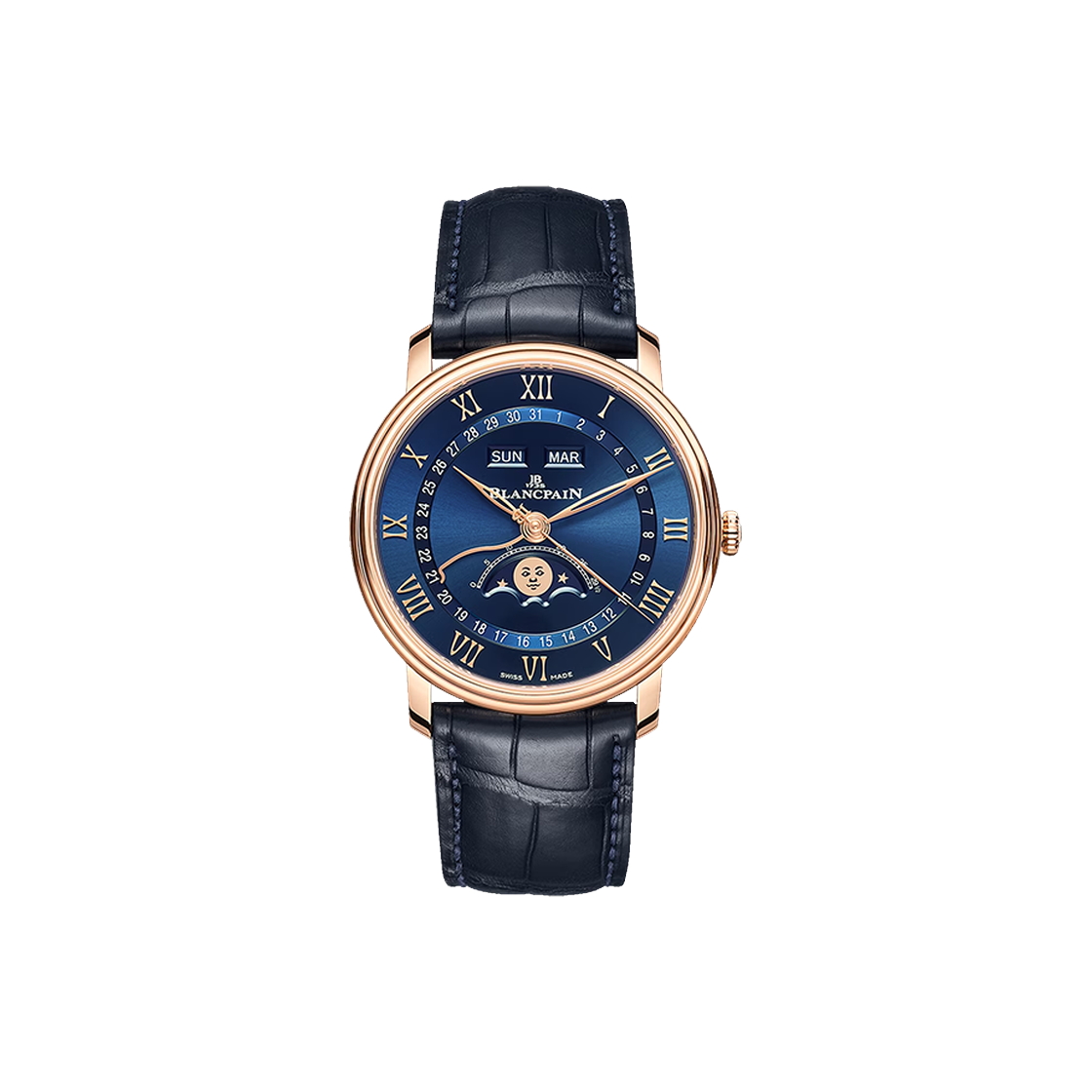 블랑팡 빌레레 콴티엠 콩플레 40-6654-3640-55B 블루 로마