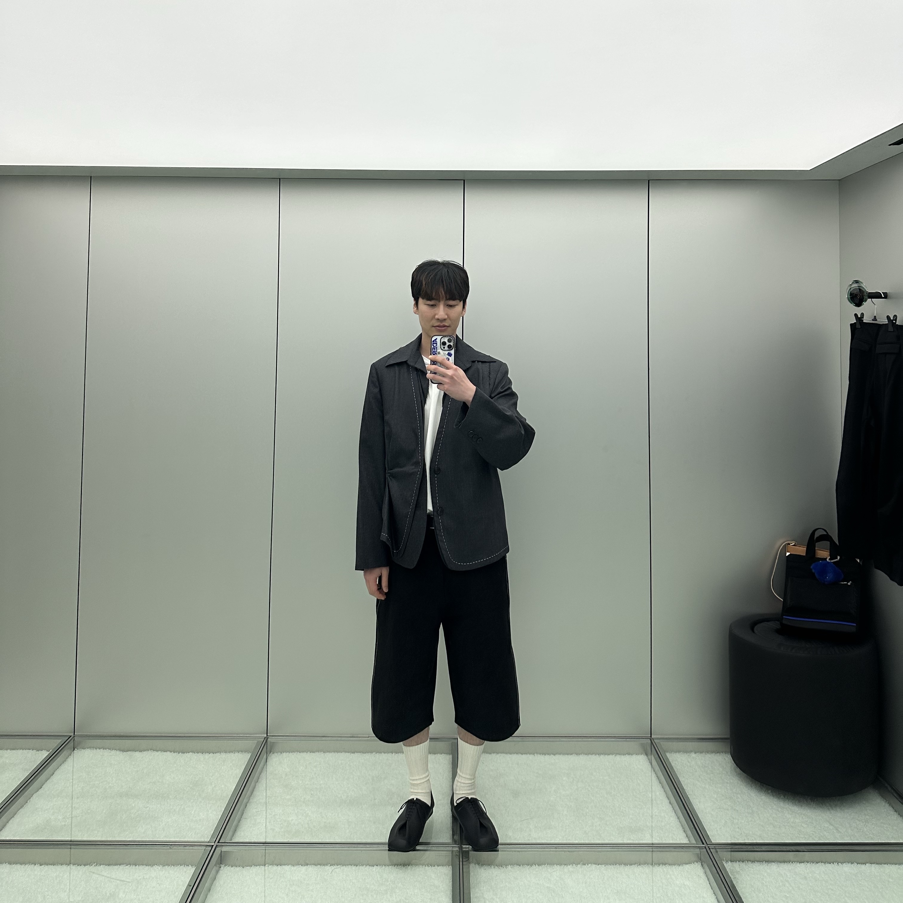 Ader Error Trousers Product 87 Noir, Ader Error Cinder Watch Strap Noir 착용 스타일 - 2