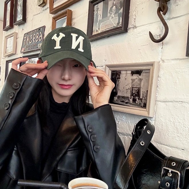 American Needle Archive NY Black Ykees NL Dark Green 착용 스타일 - 4