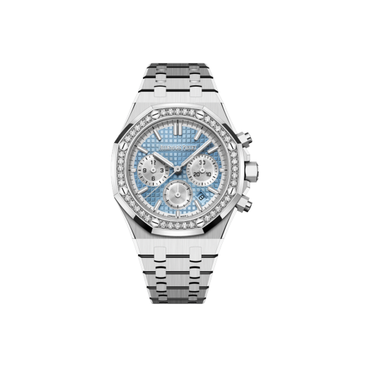 오데마피게 로얄오크 크로노그래프 38-26715ST 베젤다이아 라이트블루 바