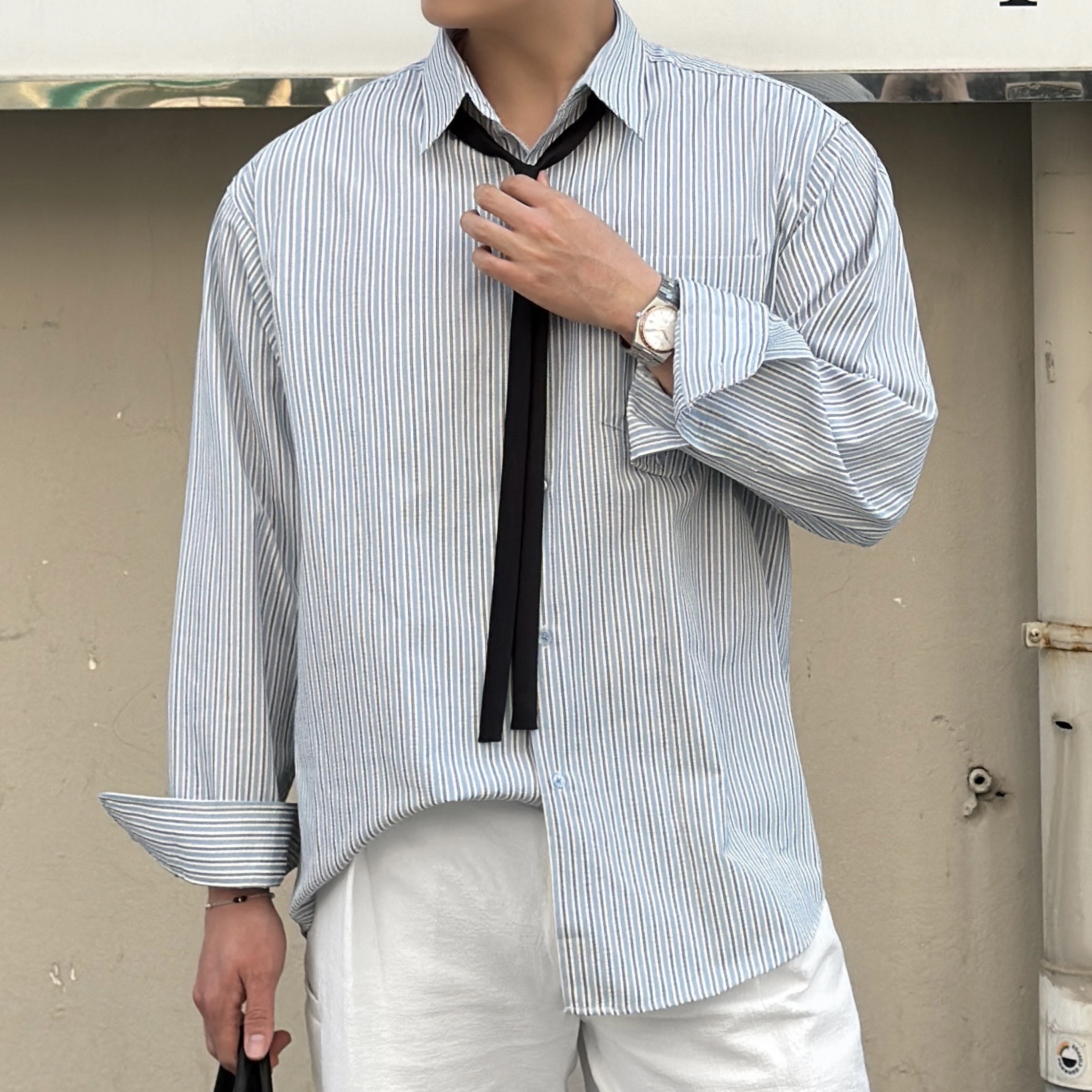 Kinchi Shower - 808 (a) Black 착용 스타일 - 4