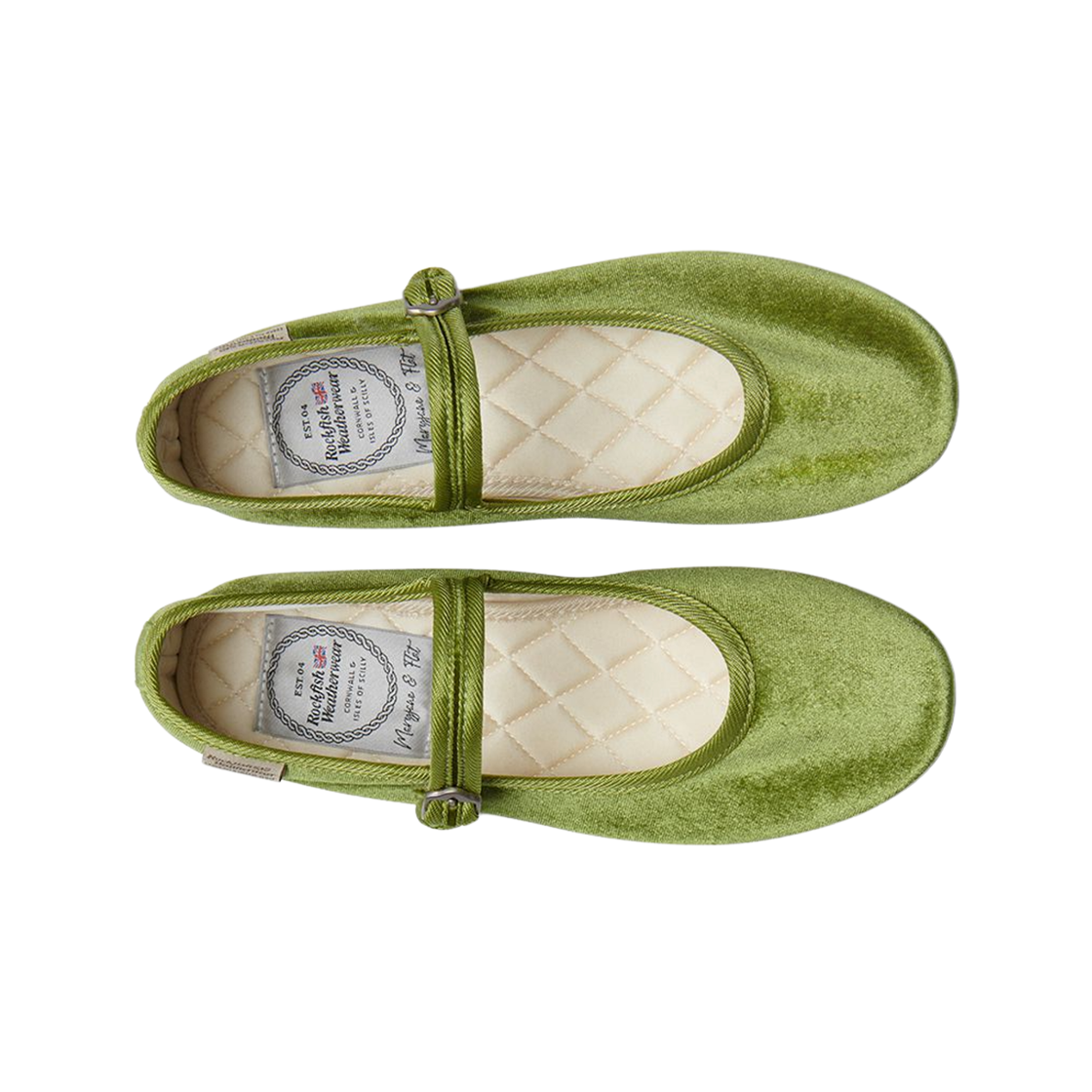 (W) 락피쉬웨더웨어 뉴 벨라 퀼티드 메리 제인 올리브((W) Rockfishweatherwear New Bella Quilted Mary Jane Olive) - 2