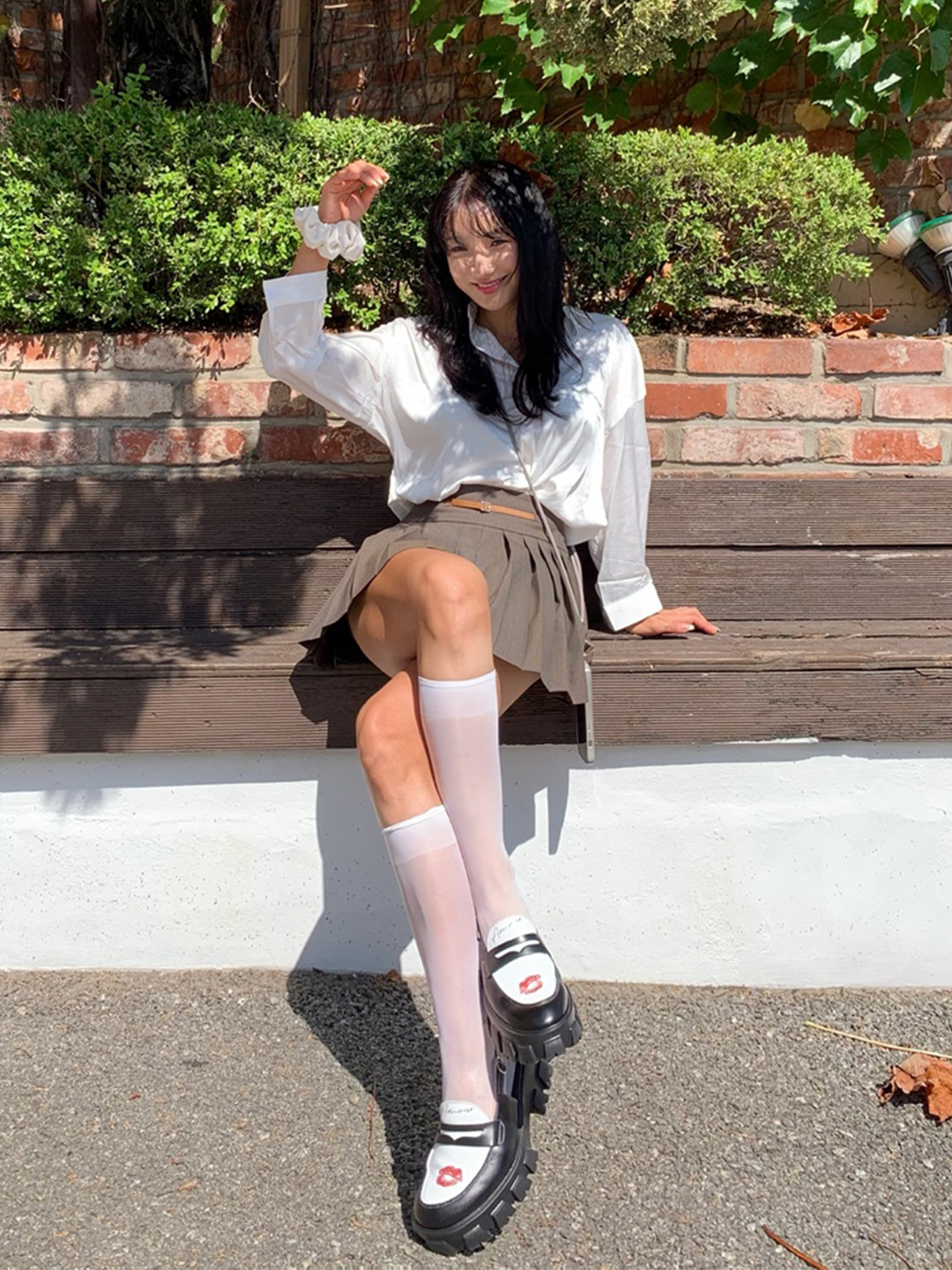 PENNY PLATE Women Slingback Kiss High 착용 스타일
