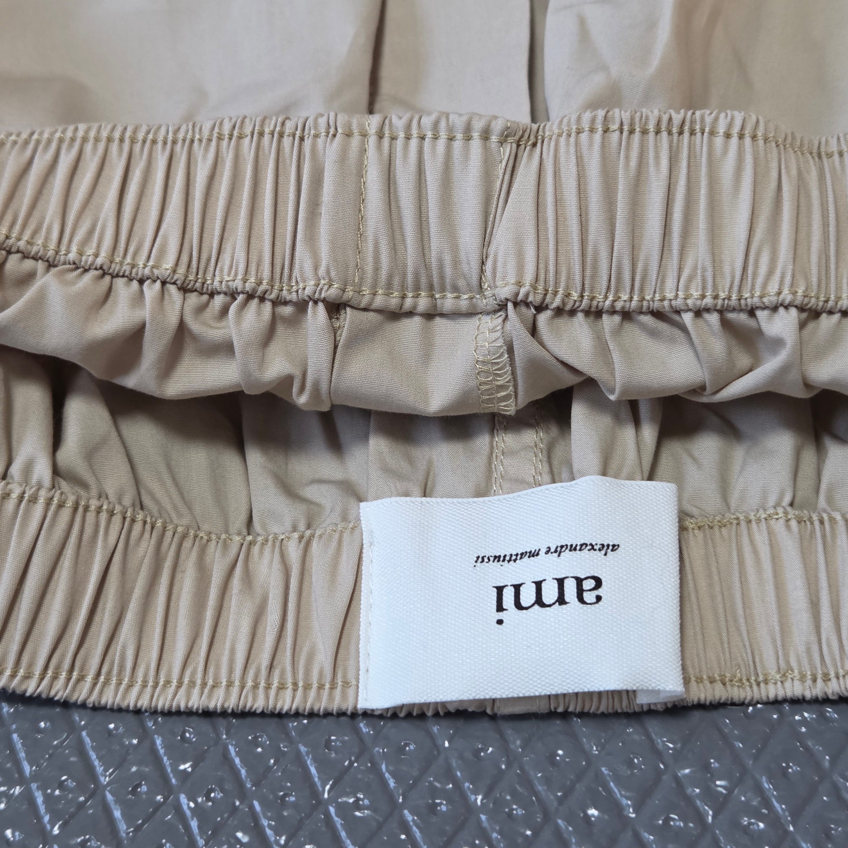 AMI de Coeur Logo Boxer Shorts Light Beige 착용 스타일 - 4