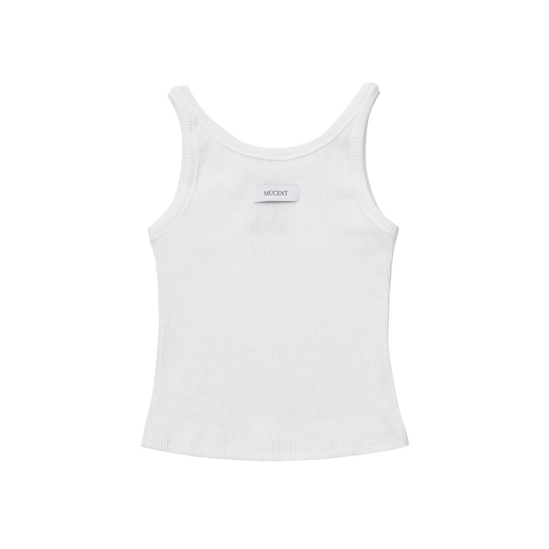 무센트 백 디테일 시그니처 슬리브리스 나시 화이트(MUCENT Back Detail Signature Sleeveless White) - 2
