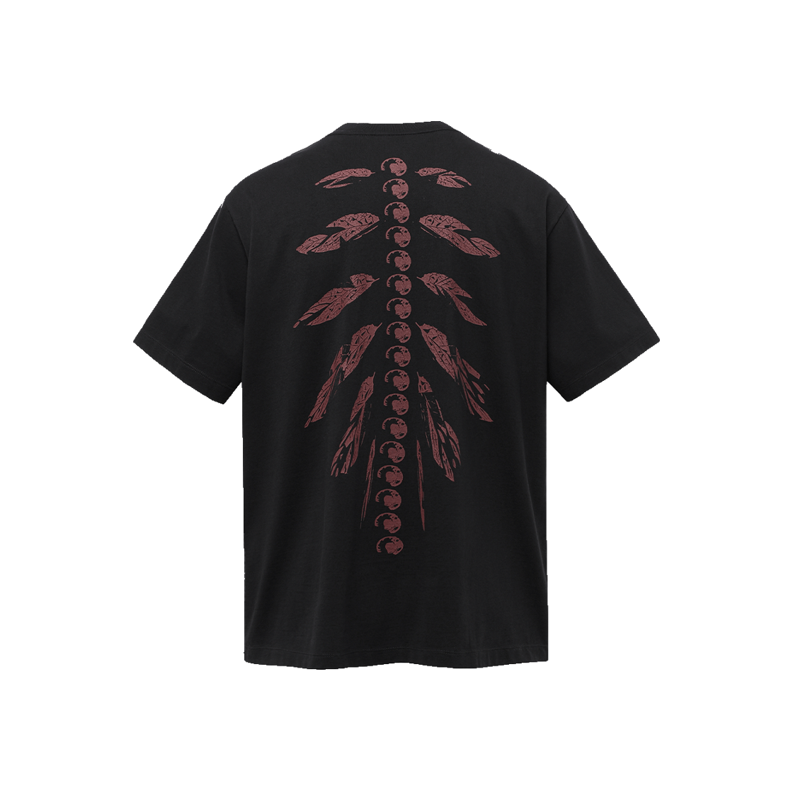 본바트 리브스 본 숏 슬리브 블랙(Vonvat Leaves Bone Short Sleeve Black)