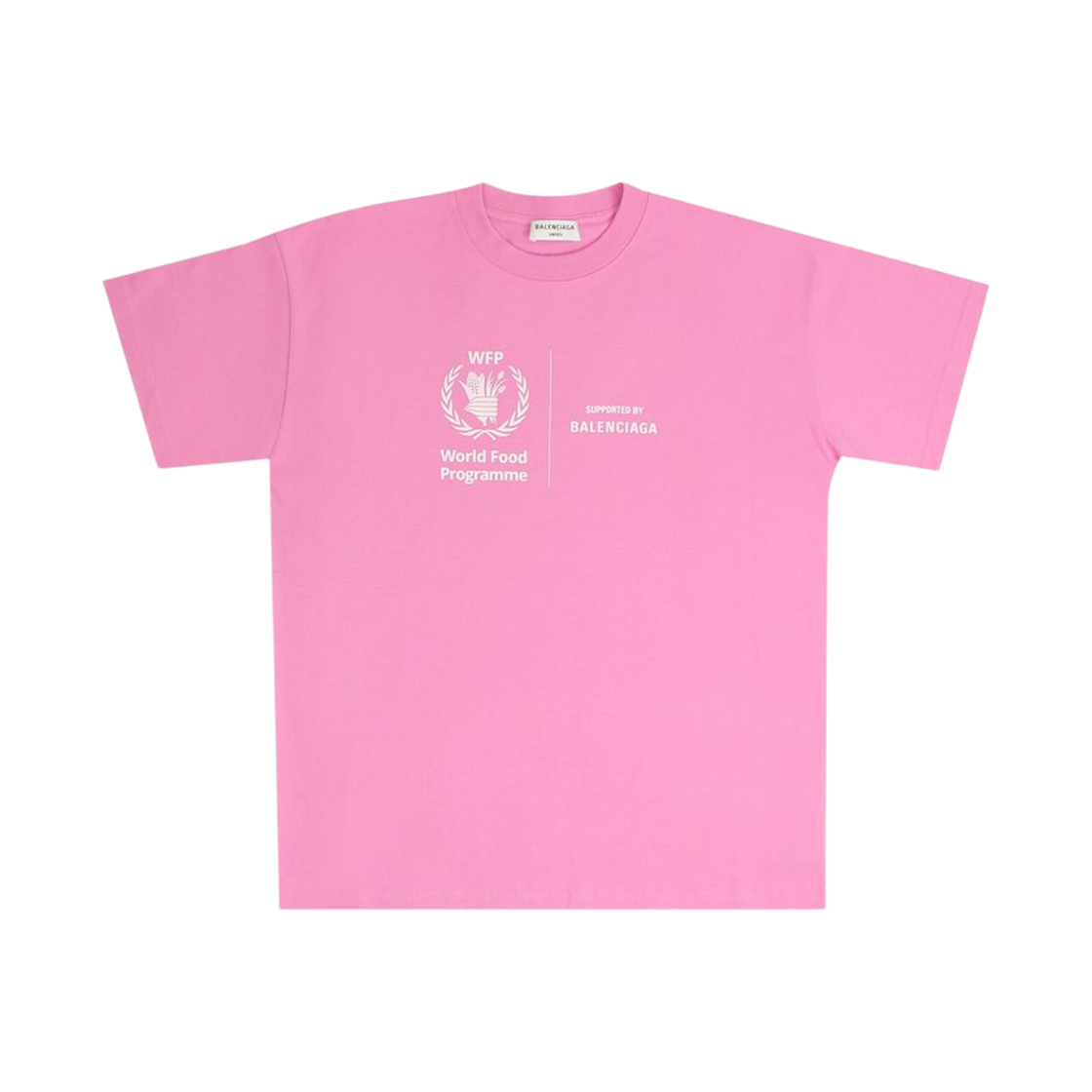 612965THV845621 Balenciaga WPF T-Shirt Pink White