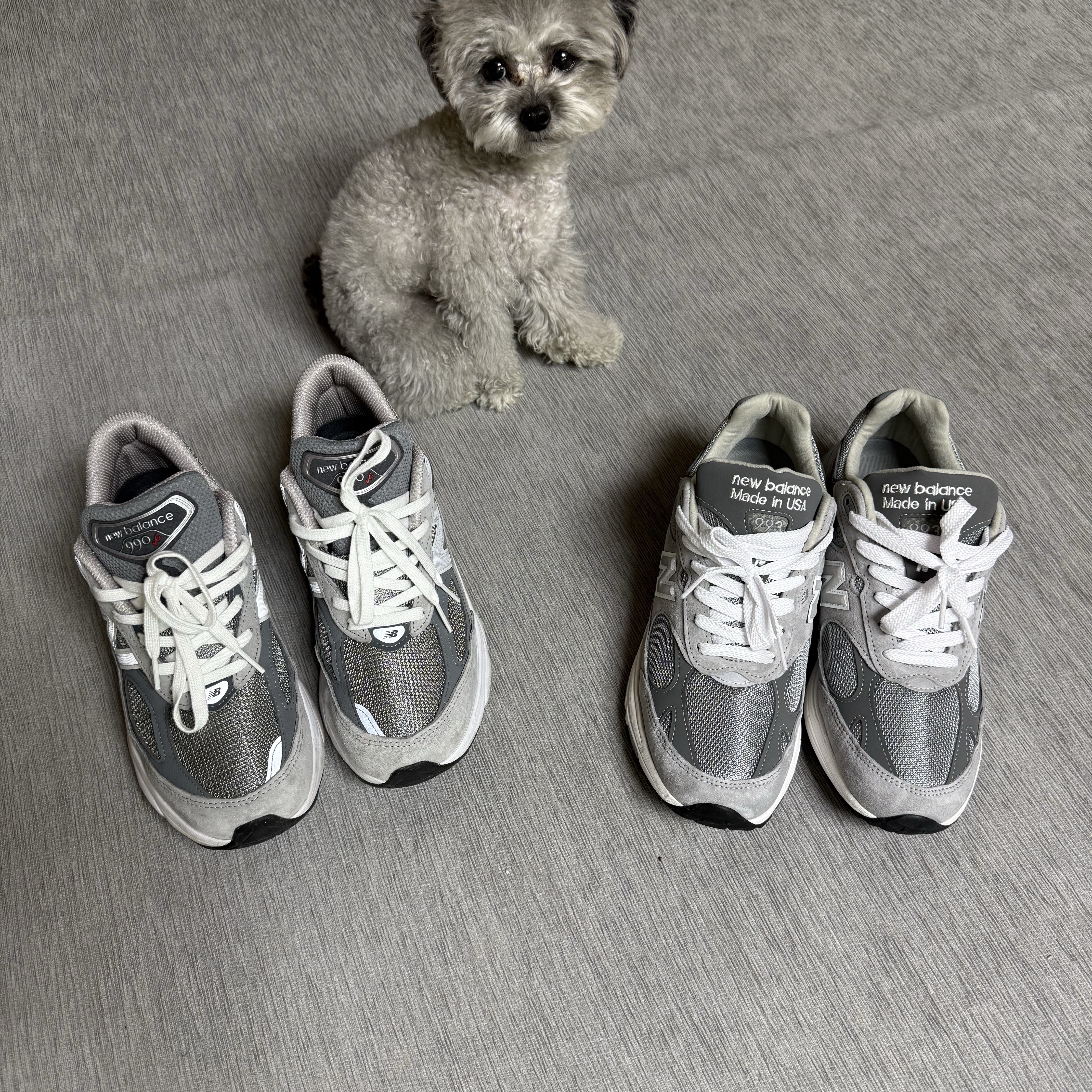 New Balance 993 Made in USA Grey - D Standard 착용 스타일 - 1