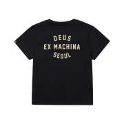 (W) Deus Ex Machina W. Seoul College Address Crop T-Shirt Black