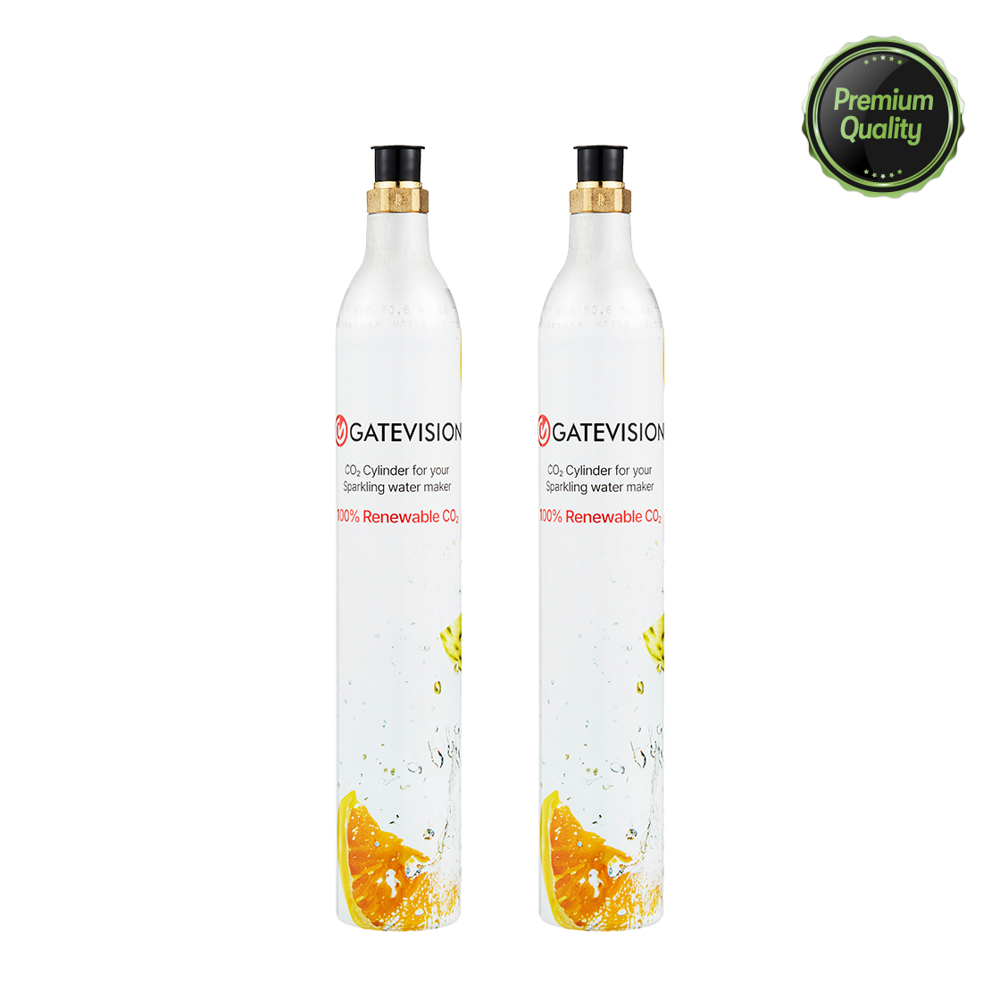아르케 카보네이터3 프로 탄산수 제조기 전용 탄산 실린더 2EA(Aarke Carbonated 3 Pro Carbonated water maker cylinder 2EA)