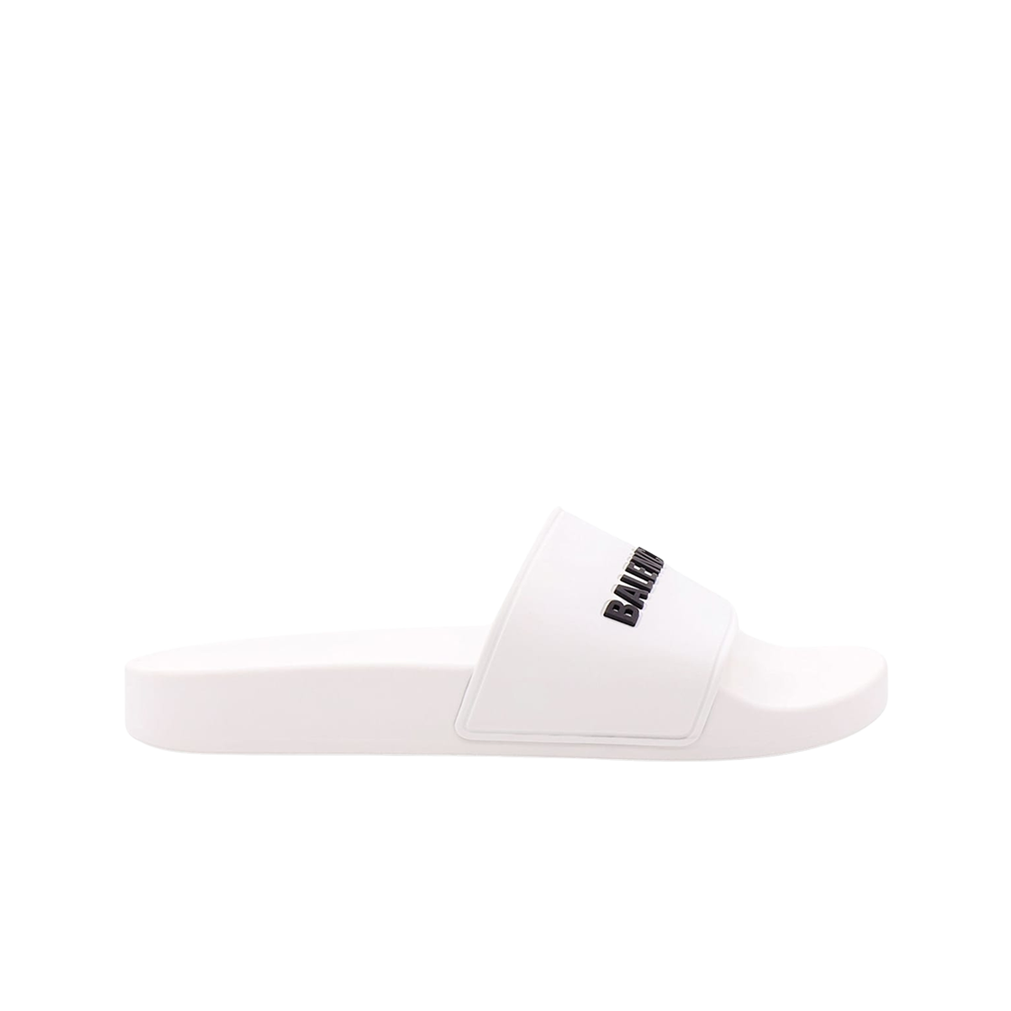 565547W1S809034 (W) Balenciaga Pool Slide Sandal White Black